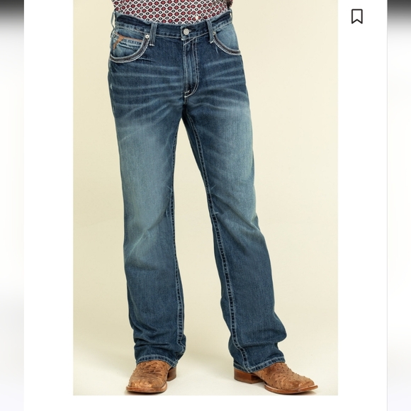 Ariat Men's M4 Coltrane Durango Low Rise Fashion Bootcut Jeans Size 36x34 - Picture 2 of 13